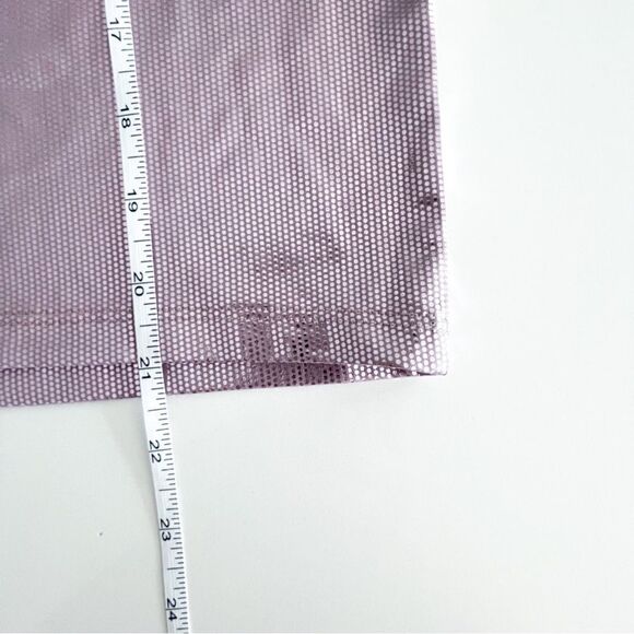 H&M Glittery Top Pink Dots Short Sleeve Wide Boxy Women's M - Picture 7 of 8